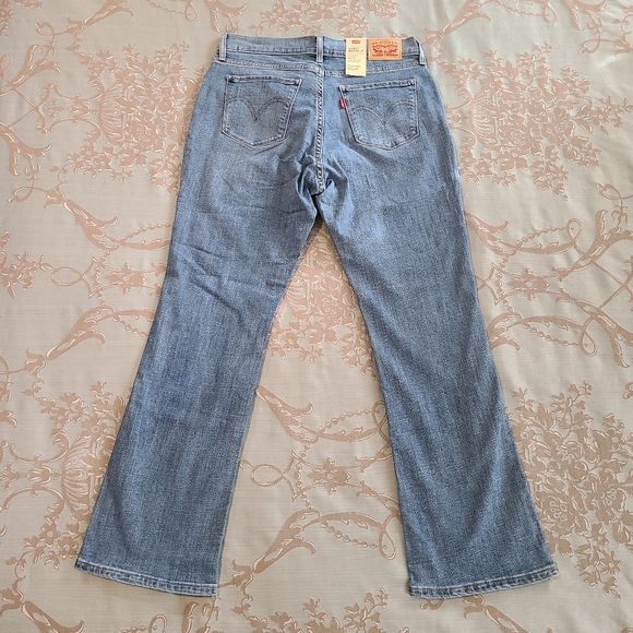 Levi's Curvy Bootcut Mid Rise Blue Jeans Women's Size 31 / 12 Short - Picture 4 of 14